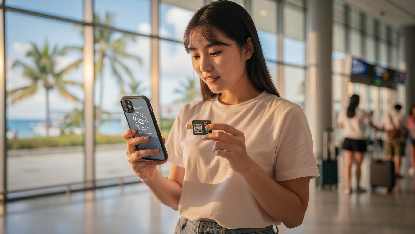 괌사이판 이심 도시락eSIM 5G 데이터 무제한 무료통화 제공