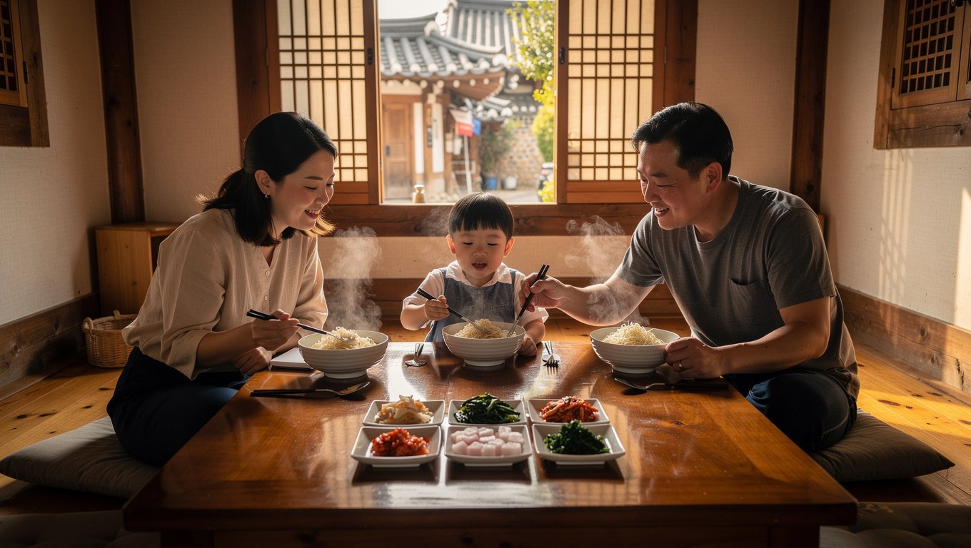 아이 입맛에 맞춘 순한 메뉴로 온 가족이 함께하는 식사